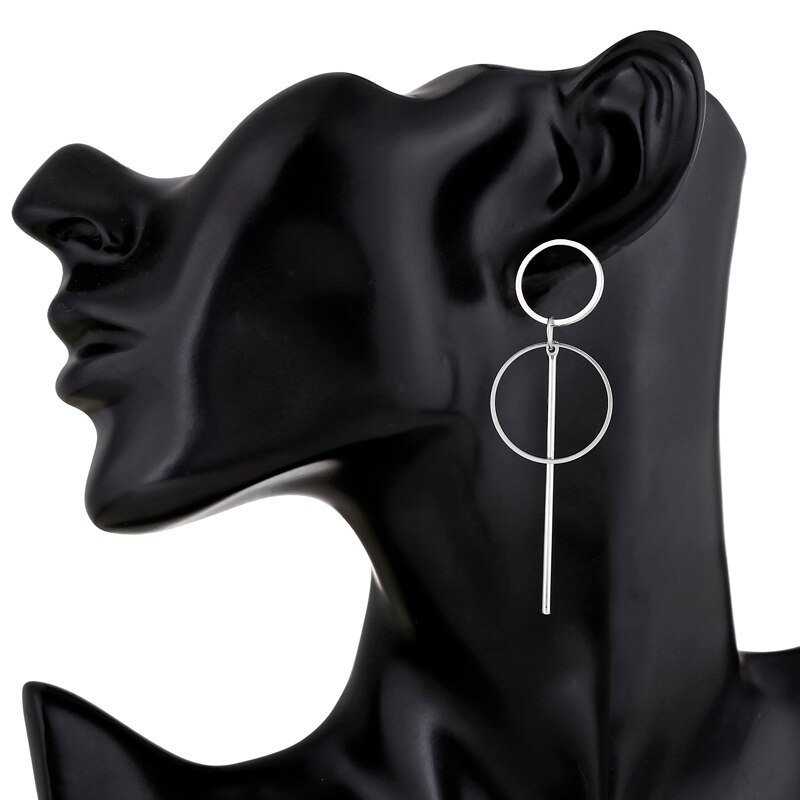 Boucles d’Oreilles B109 - Double Cercle