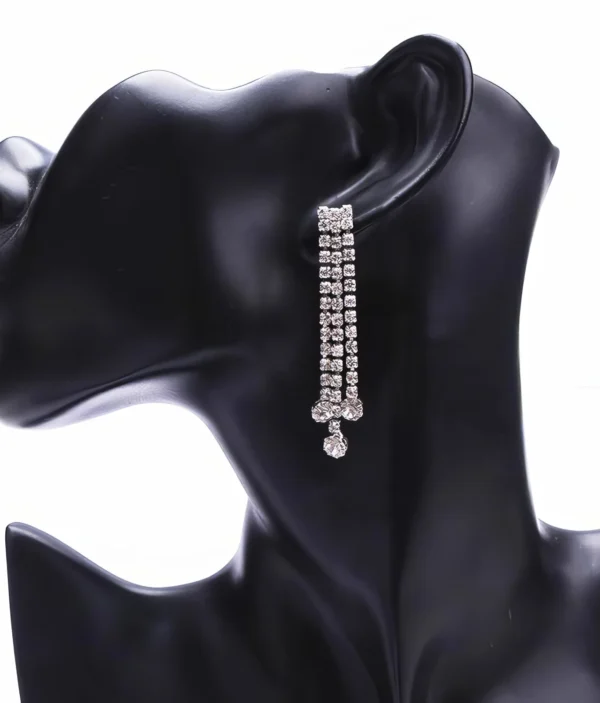 Boucles d’Oreilles Strass Brillants