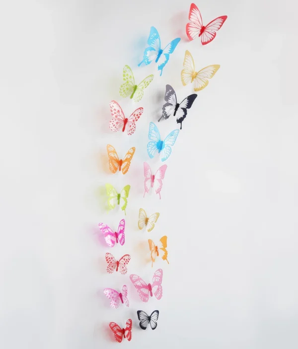 3D Creux Papillon - Lot de 18 Pièces - M016