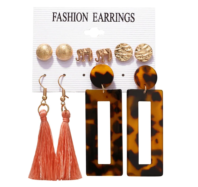 Boucles d'Oreilles Ensemble de 5 Paires