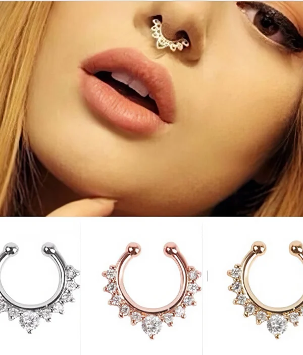 Faux Piercing - Anneau Septum