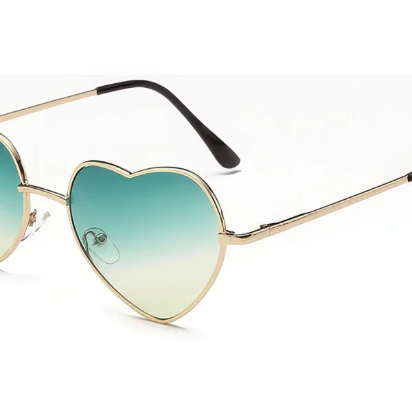 Lunettes de Soleil Femme - Design Cœur Rétro
