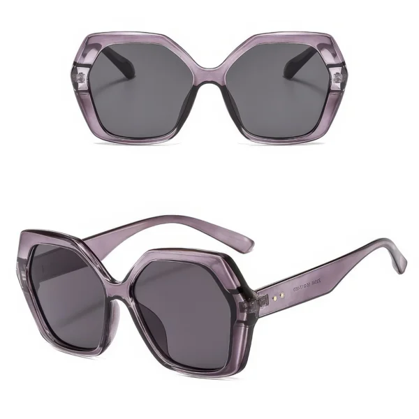 Lunettes de Soleil Femme - Design Géométrique Chic