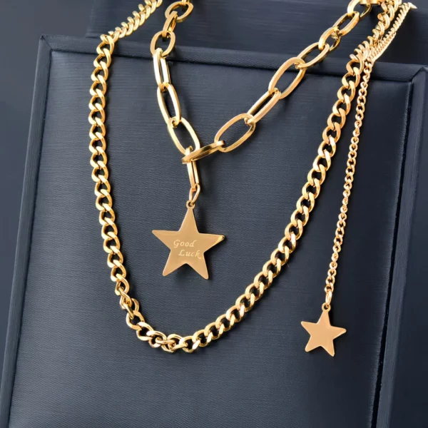 Collier Chaînes Étoiles ⭐