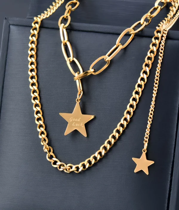 Collier Chaînes Étoiles ⭐
