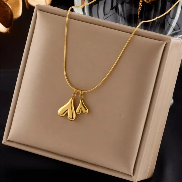 Collier Duo Cœurs 💛