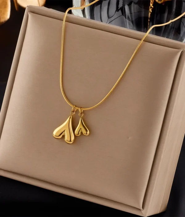 Collier Duo Cœurs 💛