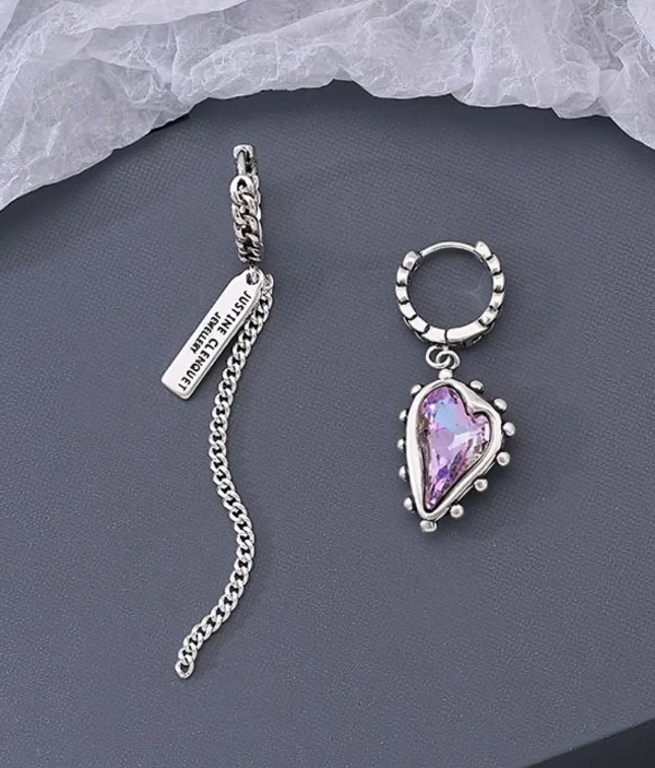 Boucles d'Oreilles Asymétriques 💜
