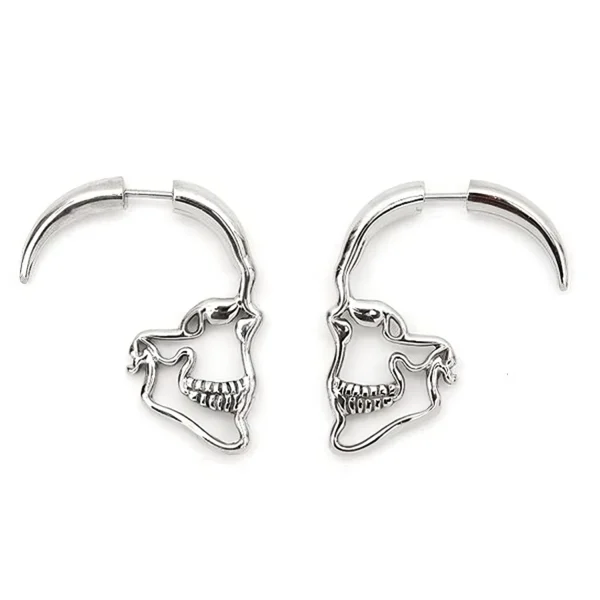 Boucles d'Oreilles Crâne - Design Gothique ☠️