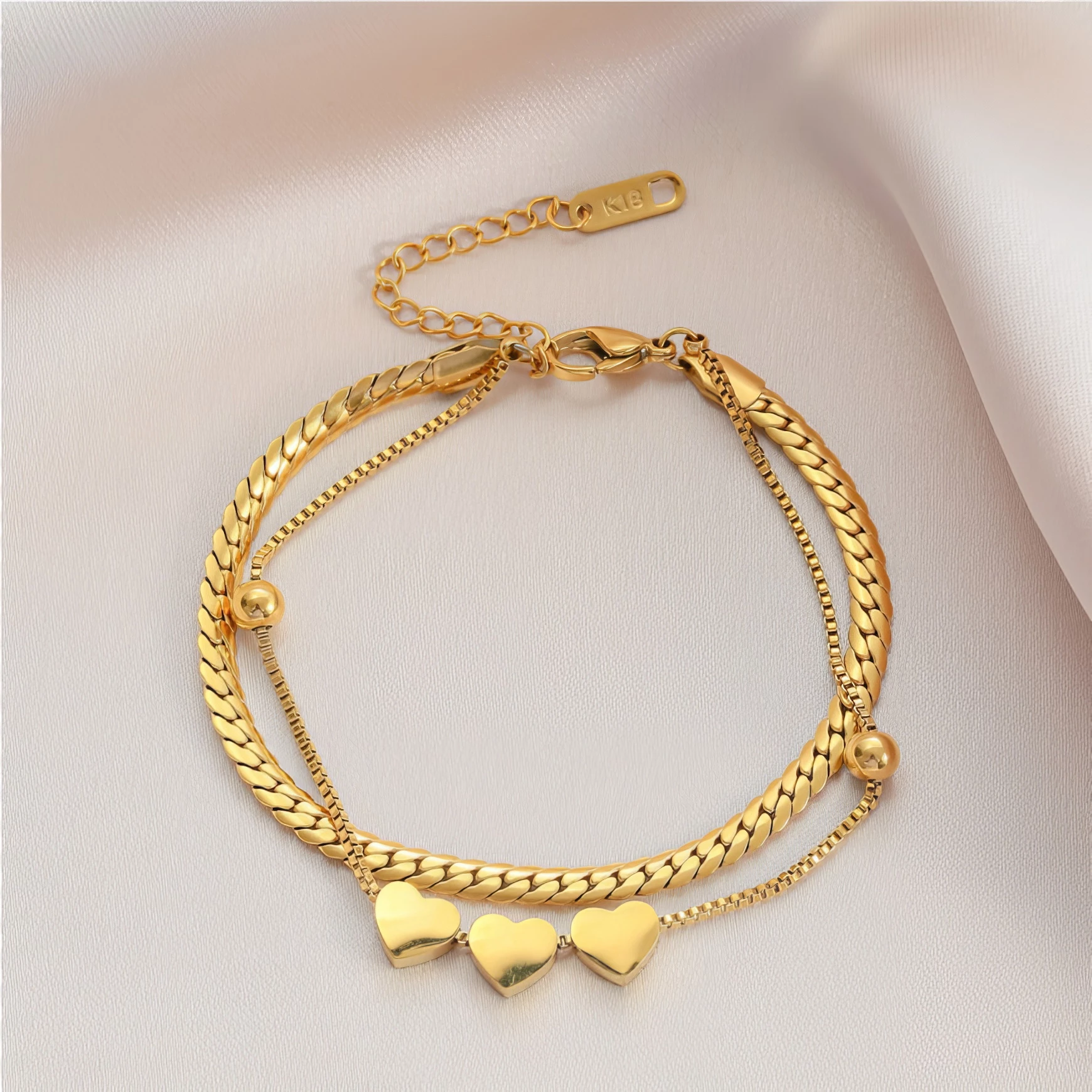 Bracelet Double Chaîne ✨ – Image 2