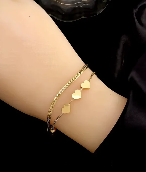 Bracelet Double Chaîne ✨