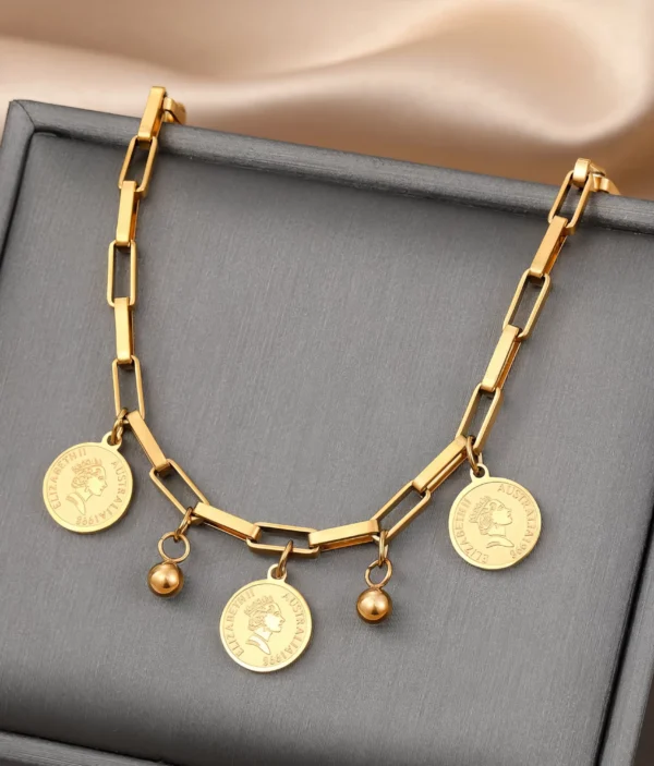 Bracelet avec Breloques Monnaie 📿
