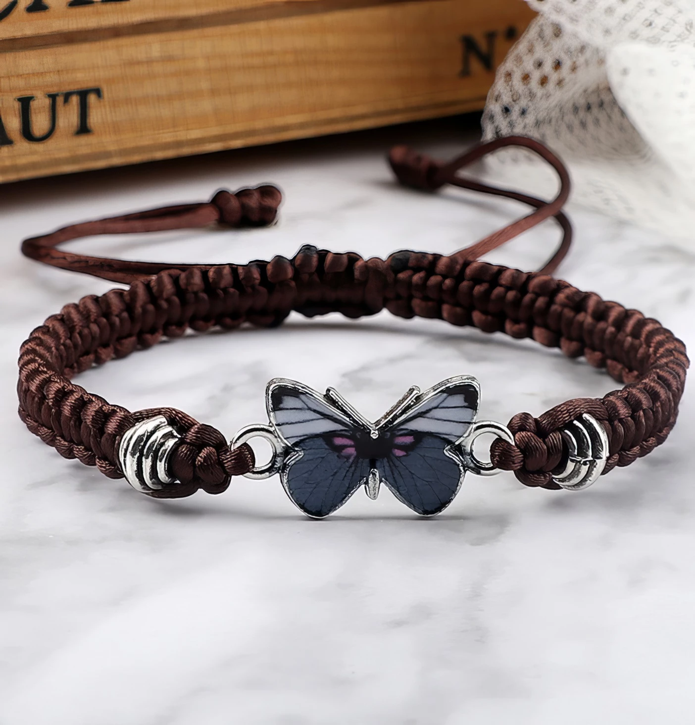 Bracelet Papillon Ajustable 🦋 – Image 3