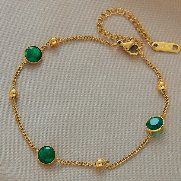 Bracelet Élégance Émeraude 💚