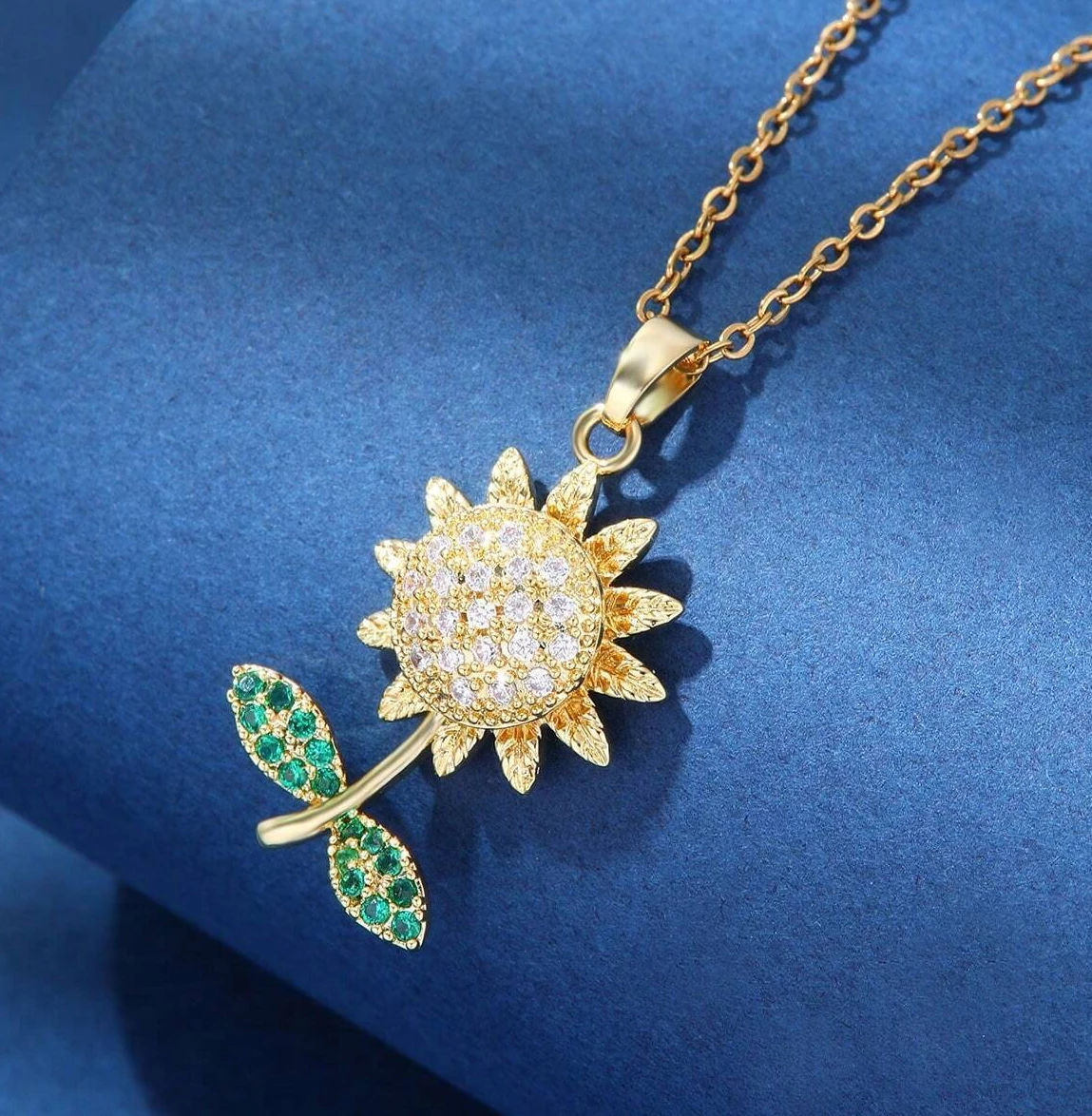 Collier Pendentif Fleur Ătincelante đŒ â Image 2