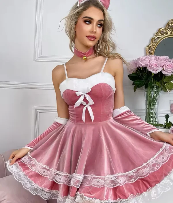 Robe Sexy Velours - Look Douce & Coquine đ