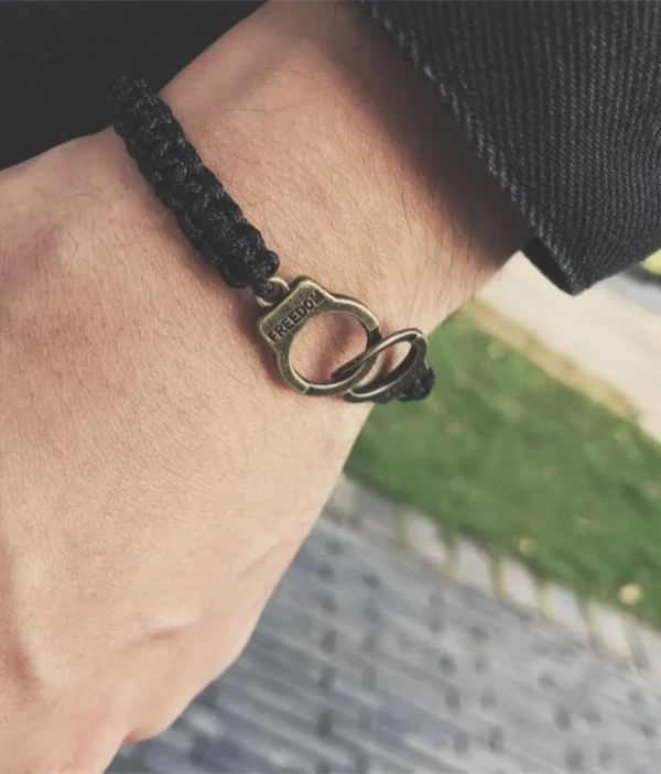 Bracelet Freedom en Corde Tressée