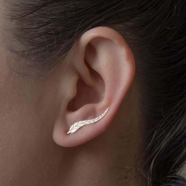 Boucles d’Oreilles Feuille Élégance