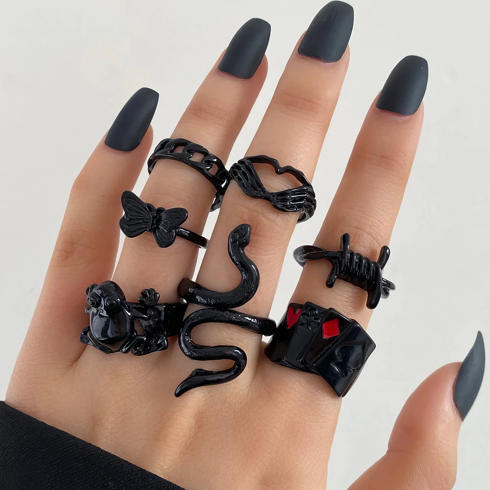 Ensemble de Bagues Gothique & Fantaisie đ€