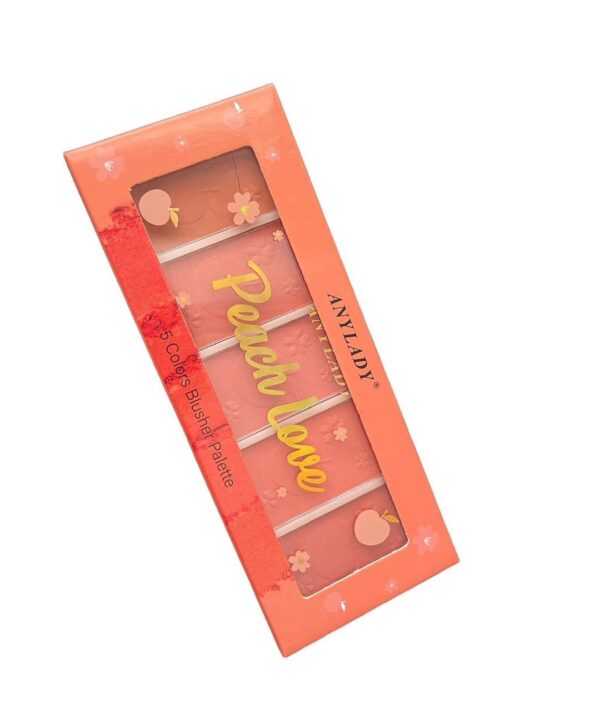 Palette Blush AnyLady – Peach Love (5 Couleurs)