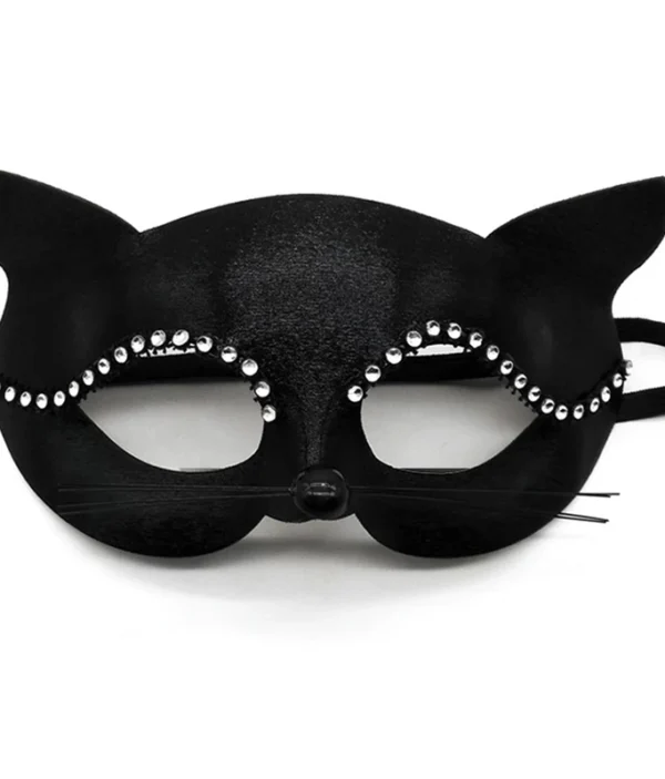 Masque Chat à Strass - Séduction Féline 🐾