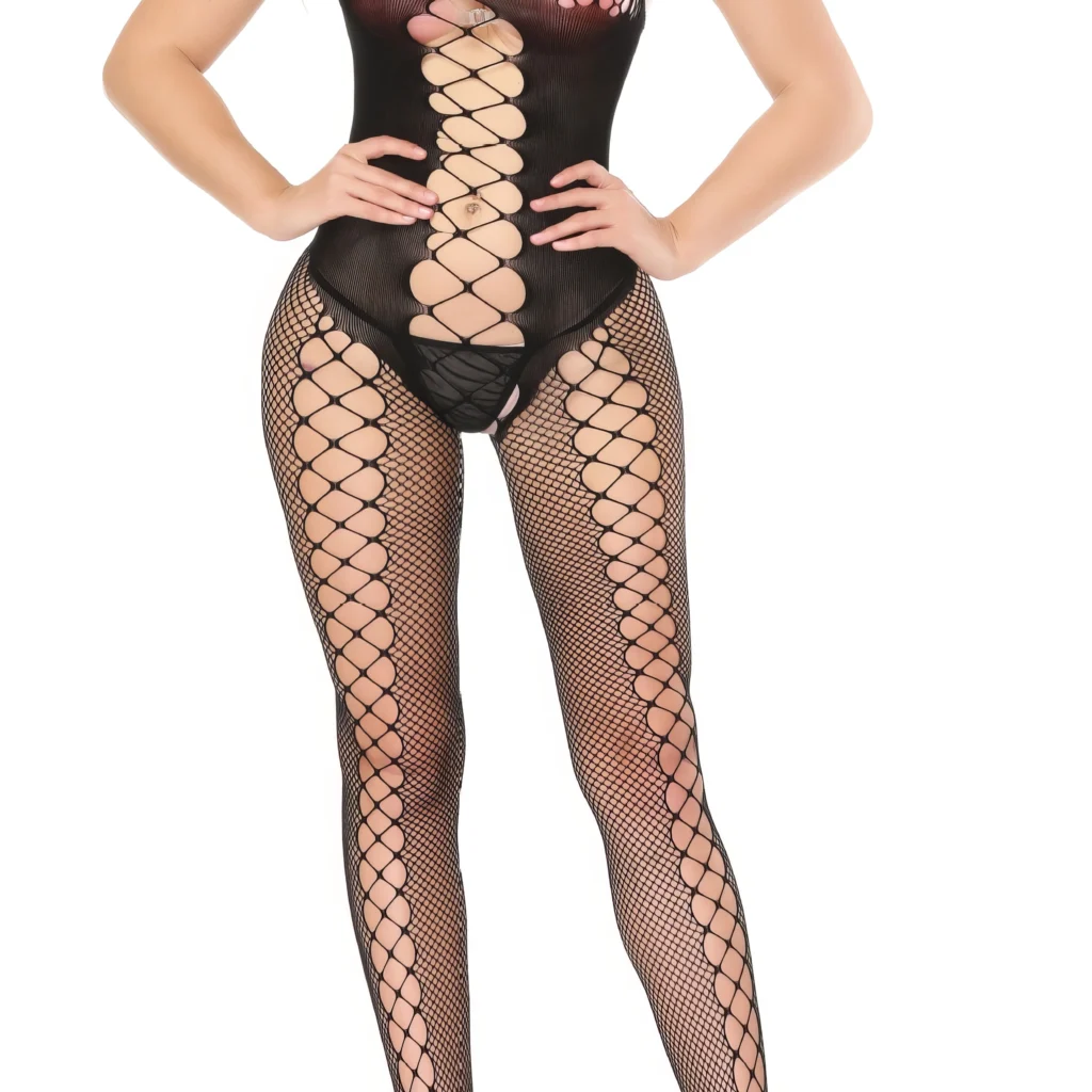 Lingerie Combinaison Résille - Lacets Séduction