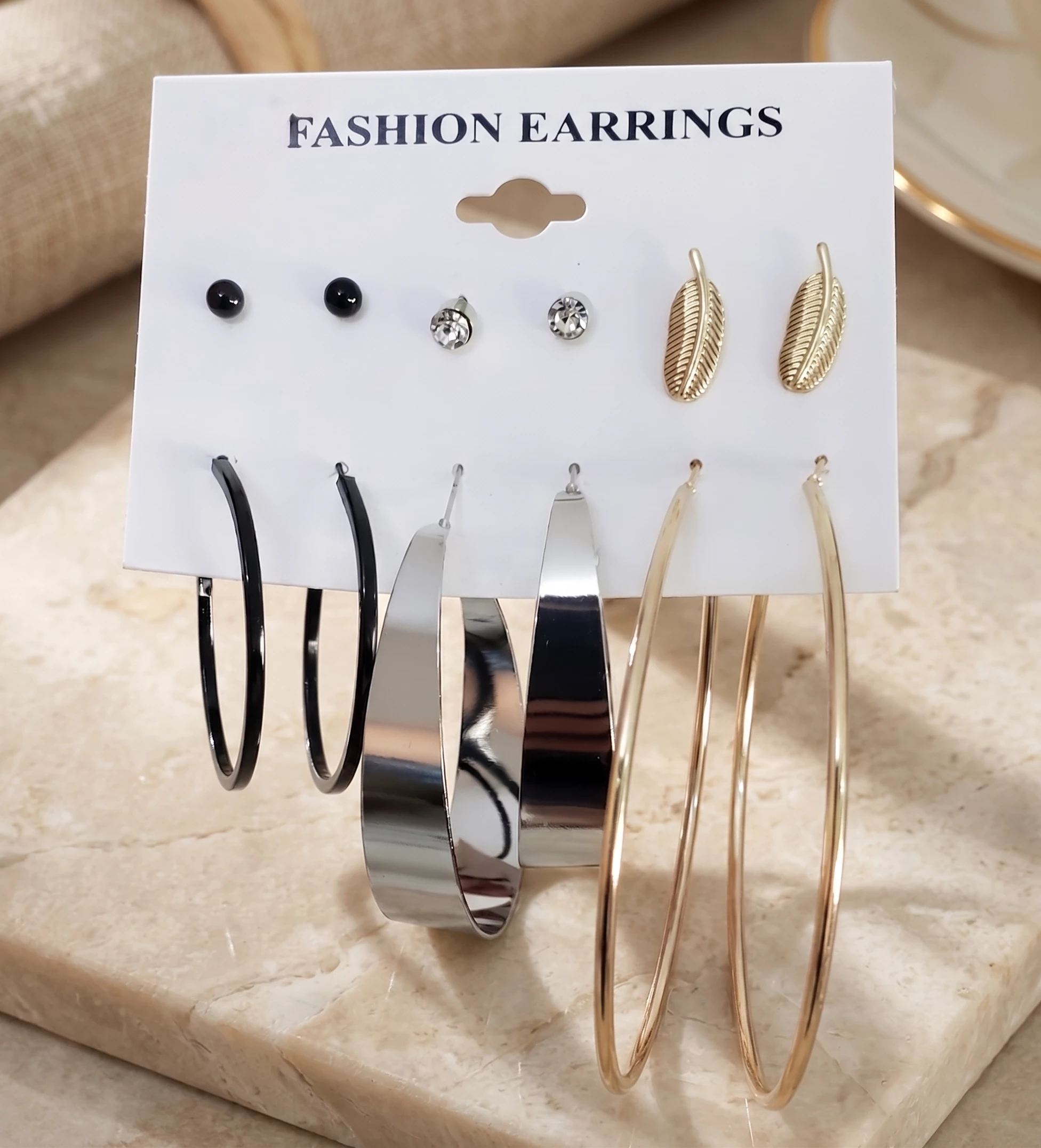Ensemble Boucles d’Oreilles Tendance