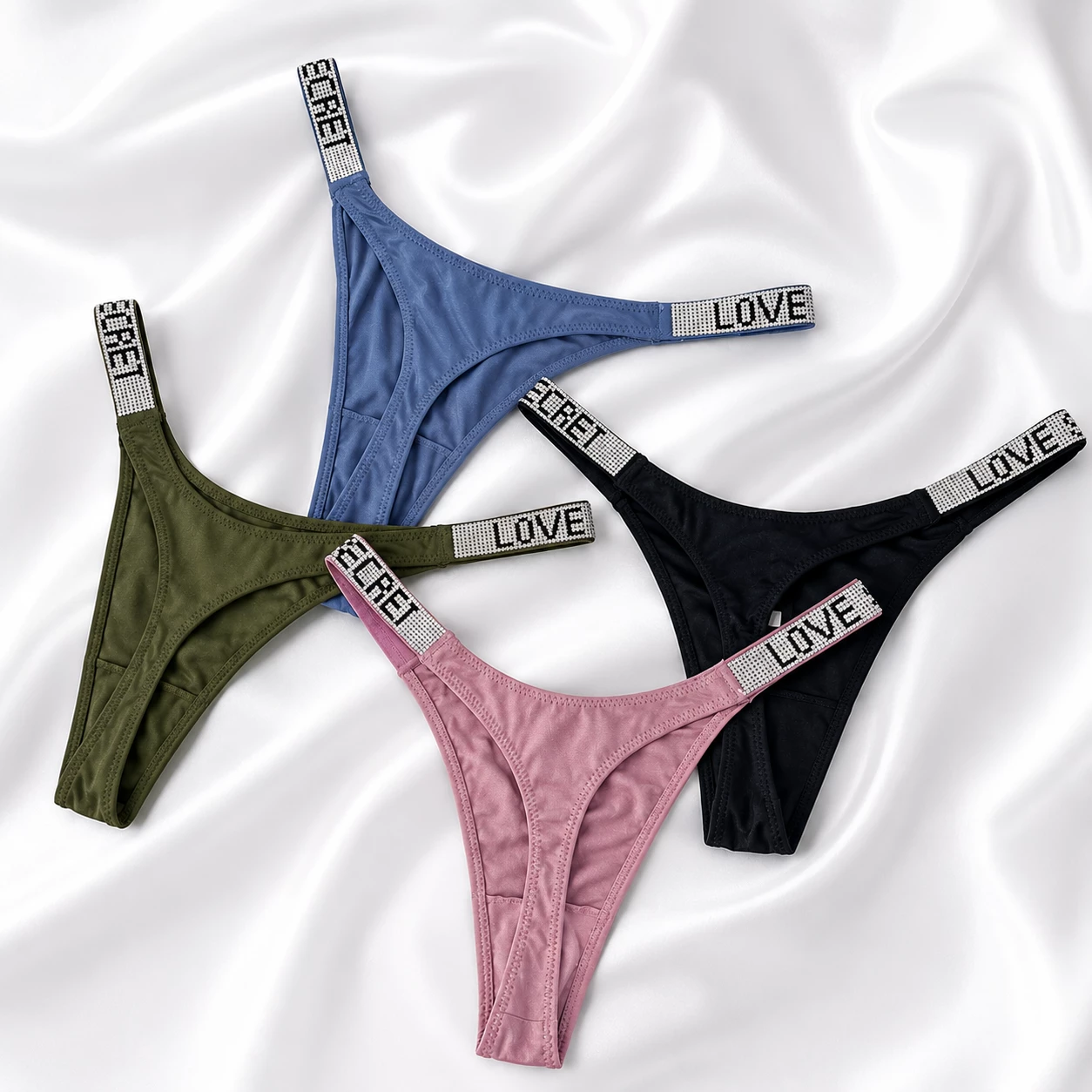 String à Chaîne Strassée Effet Bijou Sensuel 💎 – Image 3