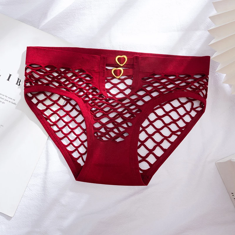 Culotte Résille Sexy avec Détails Cœur 🖤 – Image 3