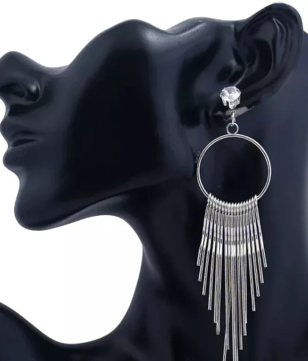 Boucles d’Oreilles Pendantes à Franges