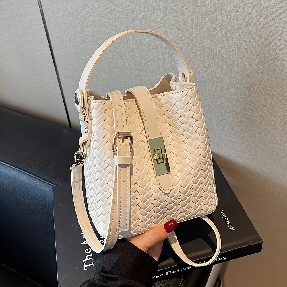 Sac à Main Femme Tressé - Bandoulière et Anse 🤎